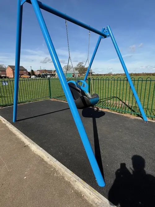 Click Here To Enlarge This Photo Of Playground Fencing & Swing