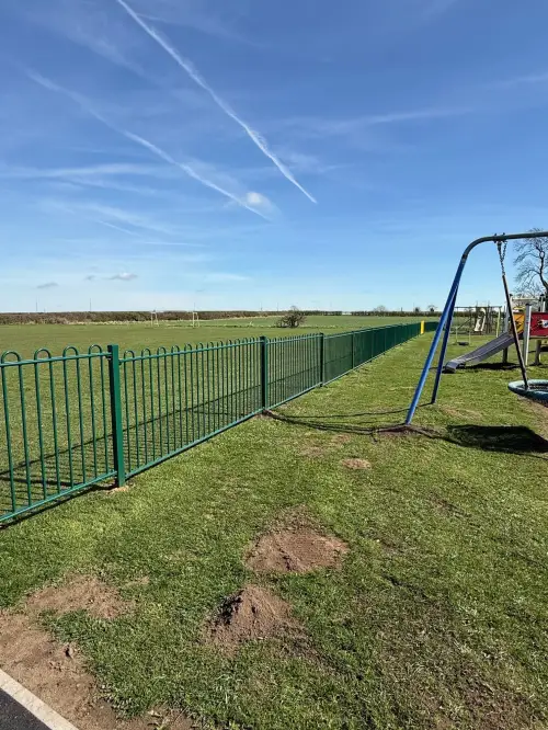 Click Here To Enlarge This Photo Of Playground Fencing & Swing