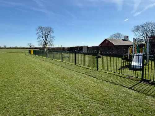 Click Here To Enlarge This Photo Of Playground Fencing & Swing